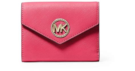 michael kors saffiano leather trifold wallet